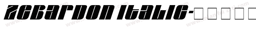 Zebardon Italic字体转换